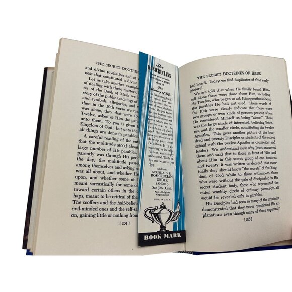 The Secret Doctrines of Jesus H Spencer Lewis 1965 10th Edition Rosicrucian Book - Picture 9 of 10